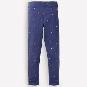 Mini Boden Polka Dot Print Navy Blue Leggings